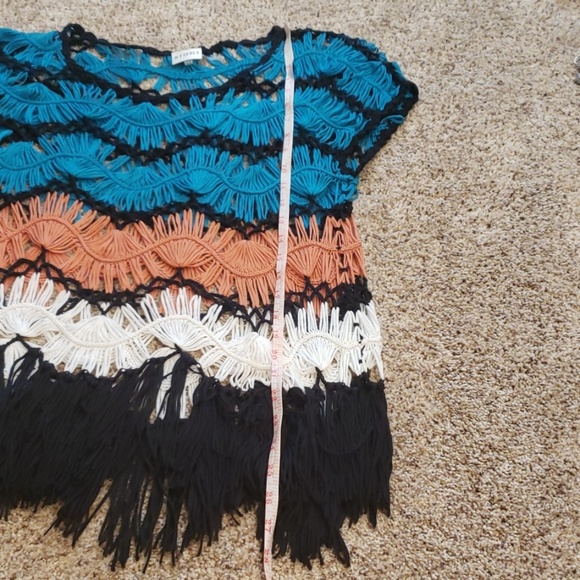 Awesome crochet multi colored cover up - Picture 4 of 5